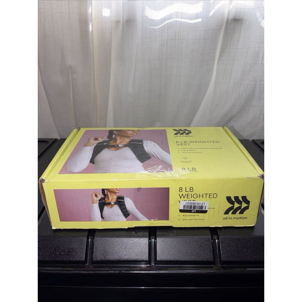 All in Motion 8lb Weighted Vest, One Size Fits Most Adjustable Fit (NEW IN BOX) - Picture 2 of 6